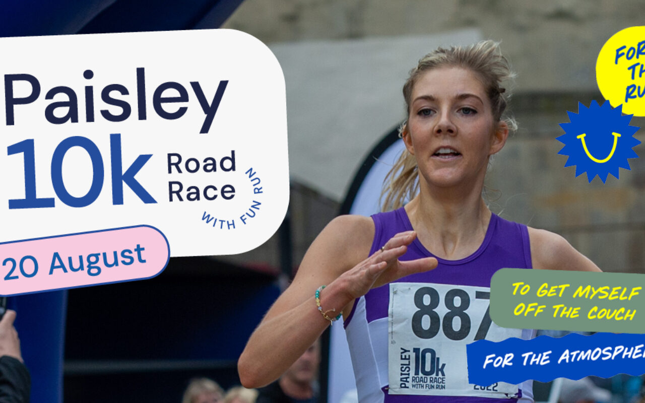 Paisley 10k Road Race today Sunday 20 August