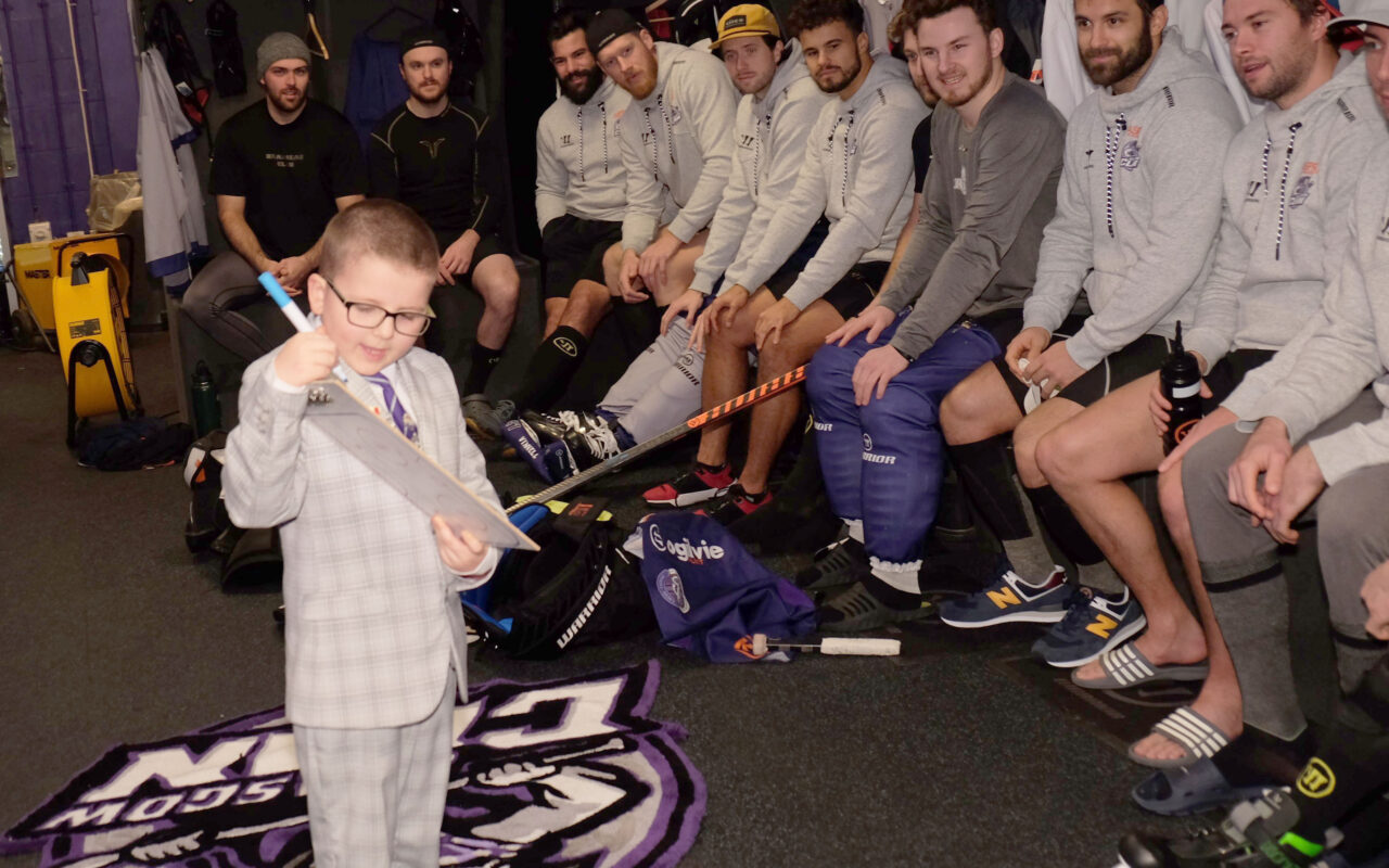 N’ice one as youngster becomes Clan ice hockey coach for a day