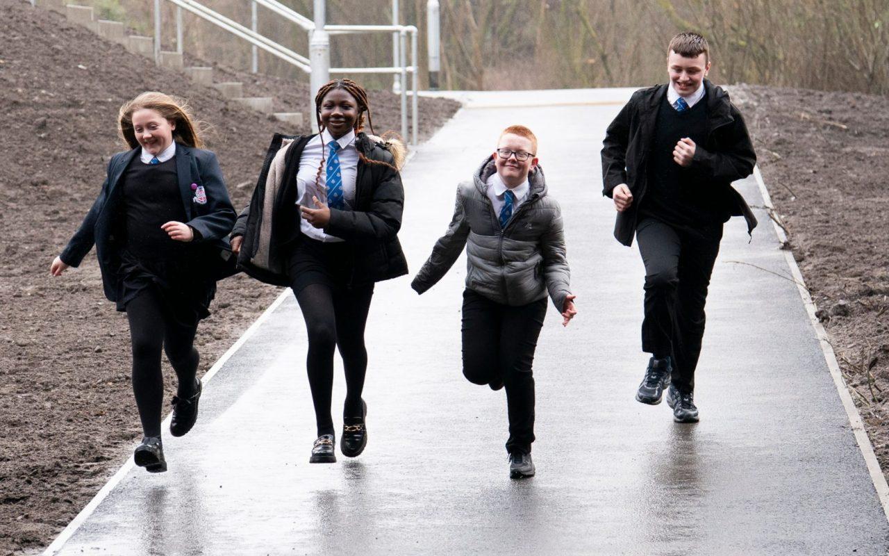 Former railway line provides new walking route under Renfrew Road in Paisley
