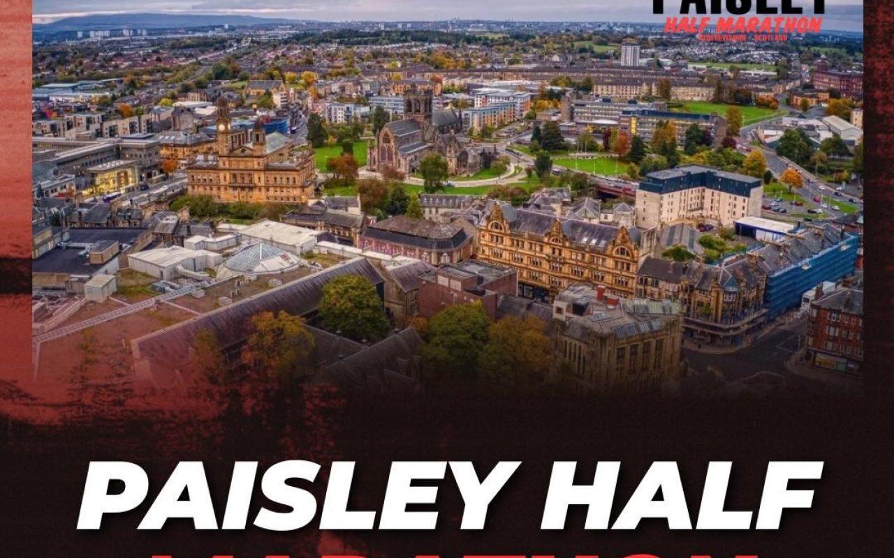Paisley Half Marathon – first event, Sunday 22 March 2026