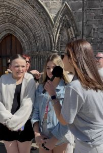 Alix Chatting with Ava and Frey at the Paisley Food and Drink Festival